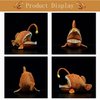 Anglerfish Plush Toy - Cute 12" Brown Anglerfish Creepy Stuffed Animals Toys Real Sea Life Goosefish Lanternfish Plushie,Gift Toys for Kids Birthday Christmas Halloween,Home Decor