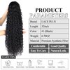 LACE PLUS 32 Inch Long Curly Ponytail Hair Extension Curly Heat Resistant Synthetic Instant Clip Drawstring Ponytail Clip in Ponytail Hair Extensions Curly For Black Women (#1 Black,6.70OZ)