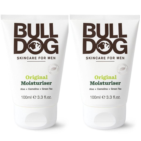 Bulldog Skincare Original Moisturizer For Men (Pack of 2) With 8 Essential Oils, Green Tea, Green Algae, Konjac Mannan and Vitamin E, 3.3 fl. oz.