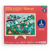Mudpuppy Garden Life – 100 Piece Wooden Puzzle and Display Stand for Room Decor with Bright and Bold Illustrations of A Scenic Garden for Kids
