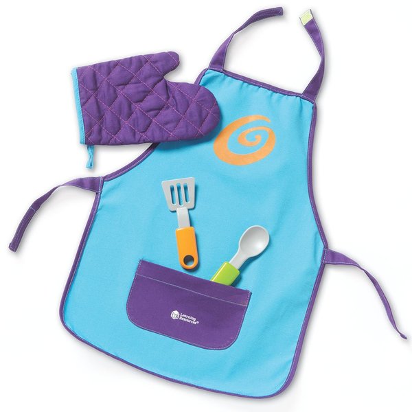 Learning Resources New Sprouts Chef Set, Toddler Play Kitchen Set, 4 Pieces, Ages 2+