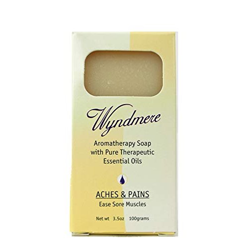 Wyndmere Aches & Pains Bar Soap - Handcrafted with 100% Pure Essential Oils and All-Natural Ingredients