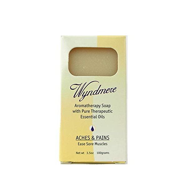 Wyndmere Aches & Pains Bar Soap - Handcrafted with 100% Pure Essential Oils and All-Natural Ingredients