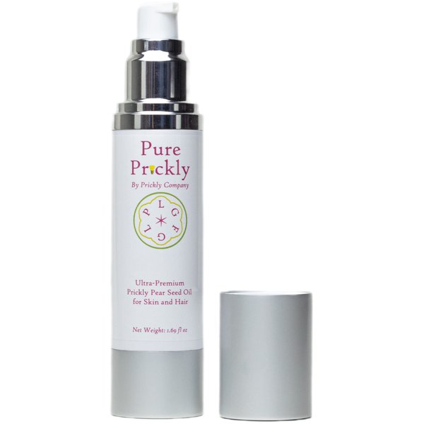 Prickly Company Pure Prickly Prickly Pear Seed Oil - 100% Organic, Cold Pressed, Ultra-Premium Pump Bottle. Say Goodbye to Dry Skin, Cracked Knuckles, Cracked Lips, and More! (50 ml)