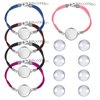 DROLE 40Pcs Bracelet Bezel Settings for Jewelry Making-20Pcs 20mm Silver Color Jewelry Bezel Base Round Cabochon Bezel Tray Blank Bangles Bracelets with 20mm Clear Glass Cabochons Mutil