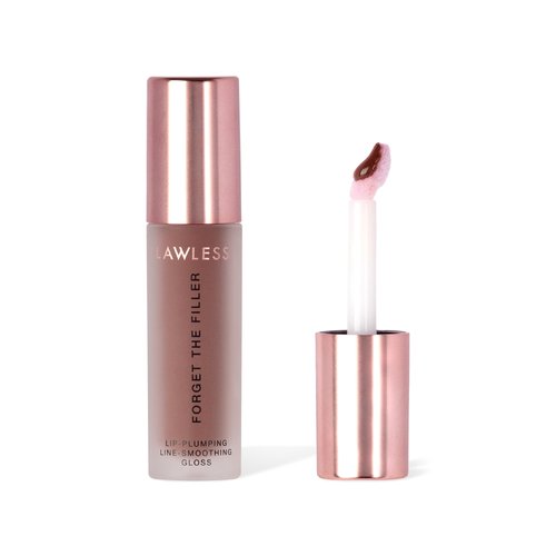 Lawless Women's Forget The Filler Lip Plumper Line Gloss, Maple Sugar, Brown, 0.11 Ounce