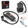 MOTO1988 Ignition Coil and Igniter CDI & Spark Plug Kit For Kawasaki Bayou 300 KLF300 1988-2004