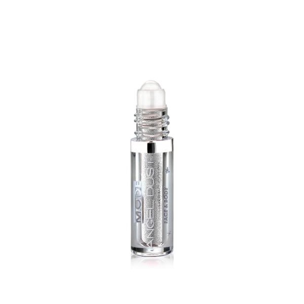 MODE Angel Dust Roll On Shimmering Eyeshadow Color MOONBEAM Metallic Silver Platinum Pearl, Natural Skincare Loose Mineral Powder Pigments, Spill Proof Bottle, Cruelty Free, Vegan, Made in USA