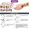 118 PCS LGBT Rainbow Flag Pride Temporary Tattoos Sticker Pride Month Gay Birthday Party Decorations Favors Supplies Gifts Boys Girls Men Woman Cute Fake Tattoo School Reward Themed Festival