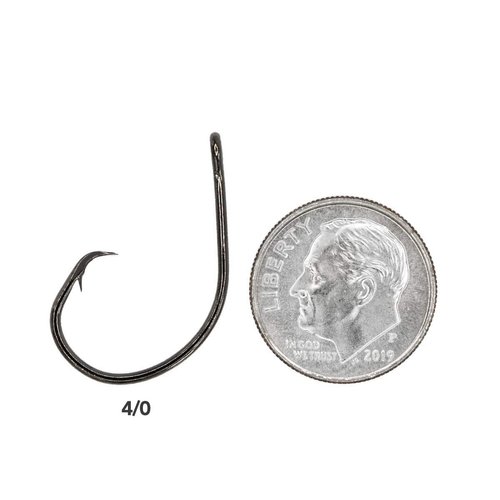 Rite Angler Inline Circle Hook Light Wire (25 Pack) Saltwater Freshwater Offshore Inshore Fishing Live Bait 2/0, 3/0, 4/0, 5/0, 6/0, 7/0, 8/0 Hook Sizes (5/0)