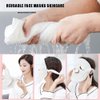 ASEANAO 3 holes Hot Compress Face Towel Masks Reusable Hot Cold Facial Steamer Towel for Skin Care,Moisturizing Face Steamer Beauty Facial Towel for Home and Beauty Salon (2 pcs)