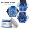 SOVONCARE Instant Hair Color Wax, Blue Temporary Color Hair Wax Natural Hairstyle Cream Mud for Men & Women Christmas Cosplay Date 7.06 oz (Blue)