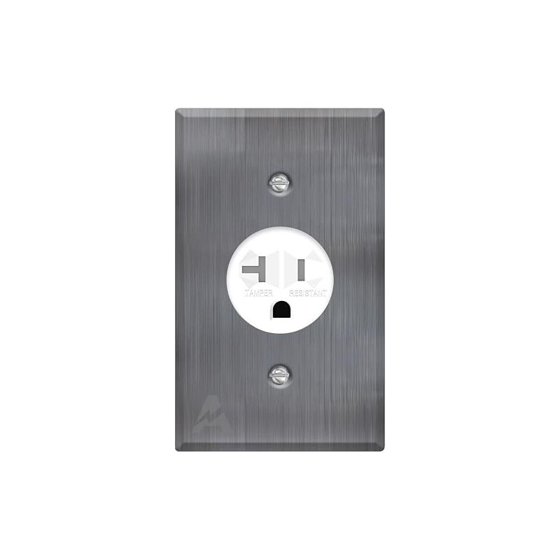 Single Receptacle Outlet Kit, 20 Amp Commercial Grade Electrical Outlet ...