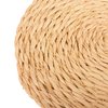KAZI Essentials Boho Round Woven Trivets - Set of 2, Natural Wicker Raffia Hot Pads, Braided Heat Resistant Non-Slip Weave, Eco-Friendly Handmade by African Artisans (10" Round, Natural Raffia)