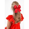 4th of July Accessories Hair Bows for Women Silky Satin Red Hair Bows American Flag Star Bows Patriotic Hair Ribbon Bow Clips USA Fourth Of July Hair Accessories Outfits Gifts Party Favors (Red)