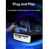 External Universal CD Player for Car - LEHWEY Portable CD Player with Extra USB Extension Cable, Plugs into Car USB Port, Laptop, TV, Mac, Computer, for Android 4.4 and Above Navigation