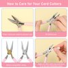 Needle Nose Pliers 5 Inch Long with Side Cutters, Chain Nose Pliers for Jewelry Making, Craft Pliers Small Needle Nose Pliers Mini, Long Needle Nose Pliers for Electronics and Working In Tight Areas