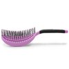 NuWay 4HAIR DoubleC U.S. Patented Double Curved Detangling Brush (Rose Pink)