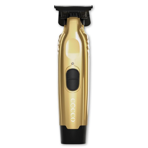 Cocco Veloce Pro Trimmer, Digital Gap Ambassador DLC Blade Edger, High-Torque Brushless BLDC Motor, Cordless, All-Metal Design, Lithium-Ion Battery, Charging Base Included, Gold