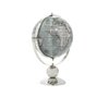 Deco 79 43486 Decorative Globe with Stainless Steel Stand, 6"L x 9"W x 11"H, Brown