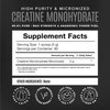 BIRDMAN Micronized Creatine Monohydrate Powder, Muscle Recovery, Caffeine Free, Creatine Pre Workout, Vegan, Post Workout, Gluten Free, Sugar Free | 80 Servings (5 Grams Each) | 0.8lb