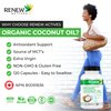 Renew Actives Coconut Oil Supplement - Source of Antioxidants & Natural Fatty Acids - for Health & Overall Wellness - 120 Softgels