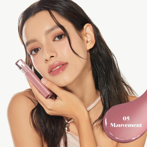 ETUDE Glow Fixing Tint #5 Mauvement | Non-sticky Glossy Shine Lip stain | Fills up with comfortable moisture | Tinting for dry lips