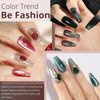 ABAC Solid Cat Eye Gel Nail Polish Set,Fall 24 Colors Brown Red Black Green Shimmer Magnetic Gel Polish,Upgraded Creme Gel Manicure Palette with Brush and Magnet Soak Off LED Gift for Women