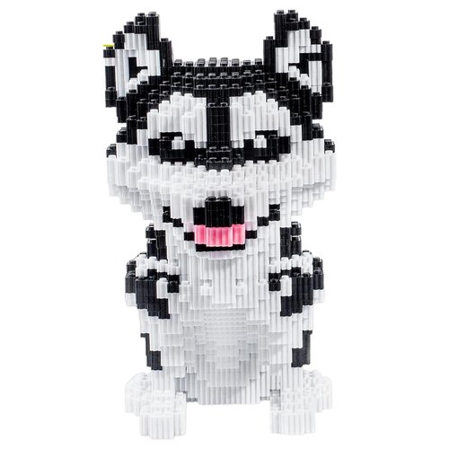 AHZILEI Micro Dog Building Husky Set, DIY Animal 3D Puzzle Building Toy Bricks Set, Educational Particle Building Blocks Toys Kits Gifts for Kids or Adult (6400PCS)