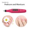 MICPANG Nail Drill Machine Electric Nail Drill Kit Pen Shape Electric Nail Drill Manicure Filer Kit Nail Polish Machine set with 6 Acrylic Gel Remover Pedicure Tools Nail Art