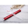 G.Liane Professional Nail File with Swarovski Crystals, Red Bubble, Tempered Glass, Long-lasting, Hygienic, Washesable, Ideal Gift Set