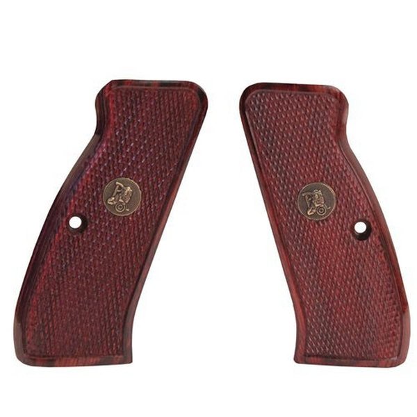 Pachmayr 63220 Renegade Wood Laminate Pistol Grips, CZ 75/85, Rosewood, Checkered