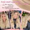 DIYOMO I Tip Hair Extensions - Human Hair, #16/22 Light Blonde Highlighted Bleach Blonde 24 Inch I Tip Hair Extensions For Women Soft & Natural Itip Hair Extensions Itip Human Hair Extensions 50G/50S