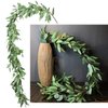 DearHouse 5.5Ft Seeded Eucalyptus Garland, Artificial Vines Faux Eucalyptus Leaves Table Garland Artificial Eucalyptus Garland Greenery Wedding Backdrop Arch Wall Decor