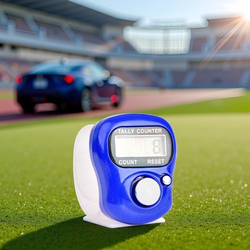 5 Digit LED Digital Row Counter, Display Counter Clicker,Handheld Number Click Counter,Finger Tally Counter,Electronic Finger Counter Hand Tally Counter with Ring for Golf,Track and Field Lap Counters