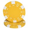 Brybelly 50 Yellow Clay Composite Striped Dice 11.5 Gram Poker Chips