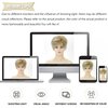 SEVENCOLORS Short Blonde Wigs for White Women Layered Mixed Blonde Pixie Cut Wigs with Bangs Synthetic Short Hair Replacement Wigs