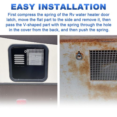 Rv water heater door latch, Rv Water Heater Cam Lock, Rv water heater parts, (2 Pcs)