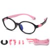 DUCO Blue Light Blocking Glasses for Kids Boys,Phone Computer Glasses for Kids Age 6-10,Anti UV Glare&Eyestrain K026