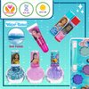 Little Mermaid Train Case Beauty Set, Kids Makeup Kit for Girls, Real Washable Toy Makeup Set, Play Makeup, Pretend Play, Party Favor, Birthday, Toys Ages 3 4 5 6 7 8 9 10 11 12