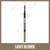 Maybelline Brow Ultra Slim Defining Eyebrow Makeup Mechanical Pencil With 1.55 MM Tip And Blending Spoolie For Precisely Defined Eyebrows, Light Blonde, 0.003 oz.