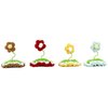 Set of 4 Handmade Crochet Hair Accessories - Cute 3D Flower Hair Clips and Pins for Girls, Teens, and Women (C)