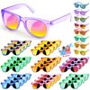 Kids Sunglasses Party Favors - 32 Packs Sunglasses Bulk for Kids with UV400 Protection in Bulk for Boys and Girls，Neon Sunglasses for Kids Birthday Graduation Party Gift