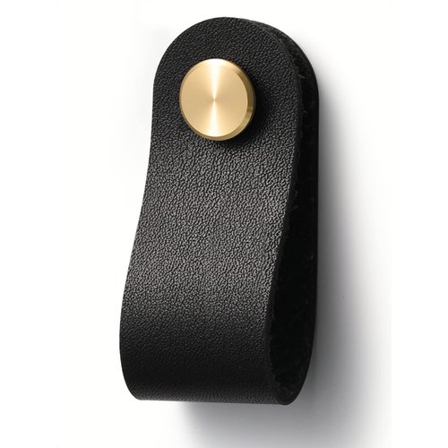 JIASENBAO Black Leather Drawer Pulls 6 Pack New Leather Handles Cabinet knobs for Kitchen Cabinet Drawers Bathroom Dressers Furniture Handles