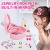 Kids Jewelry for Girls 4-6, Princess Girl Toys Little Girl Costume Jewelry Set, DIY Jewelry Box Includes Toddler Rings, Necklaces, Bracelets, Earrings, Hair Clips, Arts and Crafts Kits Birthday Gifts