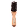 GranNaturals Boar Bristle Slick Back Hair Brush - Soft/Medium Smoothing Hairbrush to Style, Polish, & Lay Hair Down Flat to Create a Sleek Frizz Free Hairstyle for Women and Men - Wooden Handle