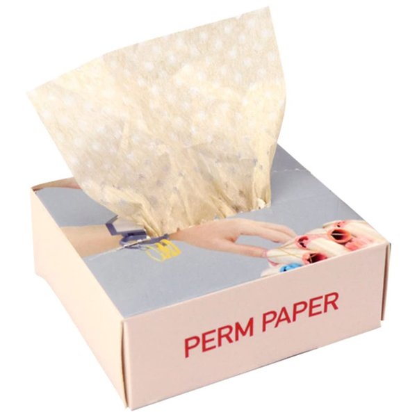 Salon Hair Perming Papers: 200Pcs Curling Sheets with Perm Rods Pads for Hairdressing Styling and Perming