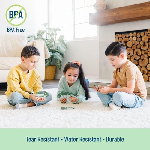 Wildkin Go Fish! Dino Edition Playing Cards for Boys and Girls, Animal Learning Game Cards Activities for Toddlers, Educational Cards to Boost Memory, 48 Cards Dino Go Fish: 2 Fun Games in 1!