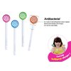 Edison Lollipop Tongue Cleaner Scraper for Kids, 4pcs(Color-Random)