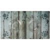 Drymate Pet Bowl Placemat, Dog & Cat Food Feeding Mat - Absorbent Fabric, Waterproof Backing, Slip-Resistant - Machine Washable/Durable (USA Made) (16” x 28”) (Distressed Wood Green)